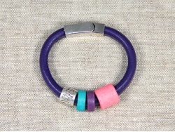  Браслет Regaliz фиолетовый с разноцветными вставками от Marina Lurye