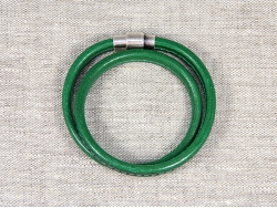  Браслет Regaliz mini в два оборота черно-зеленый от Marina Lurye